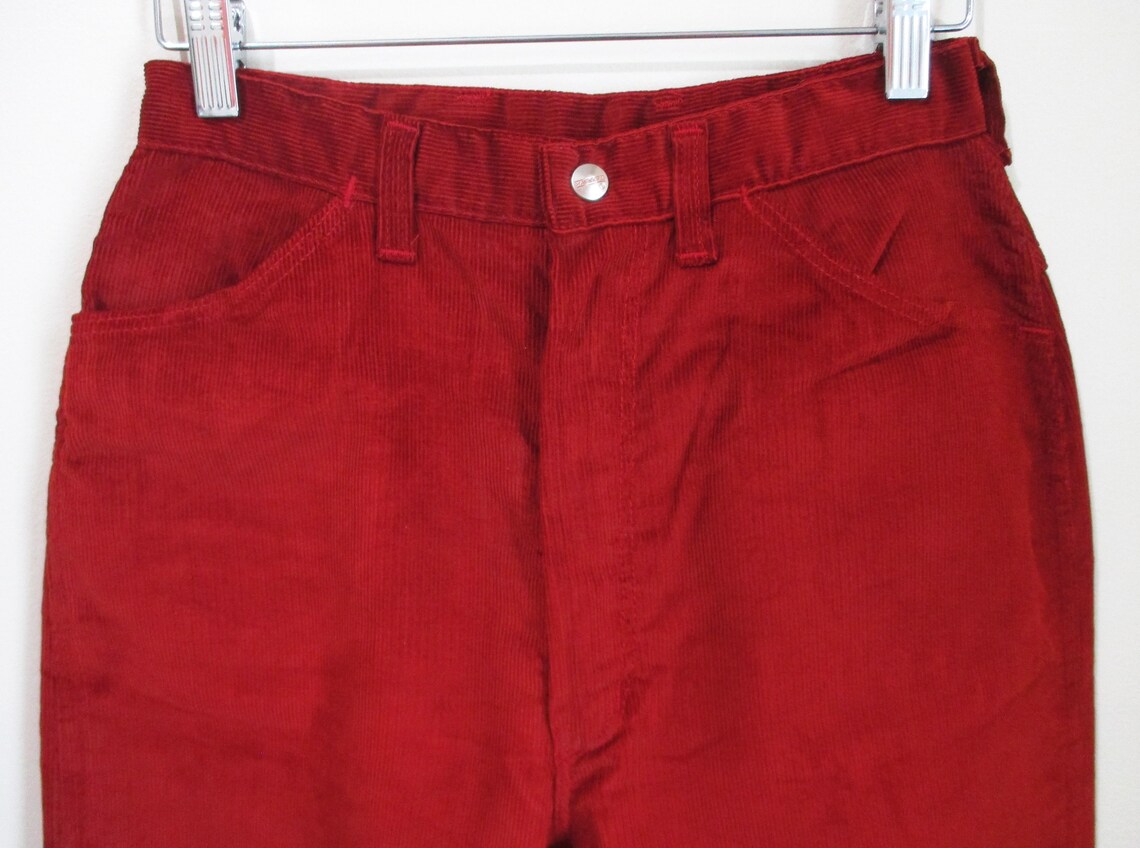 Vintage 1960s Deadstock Corduroy Pants Rust Red 1960s 70s | Etsy