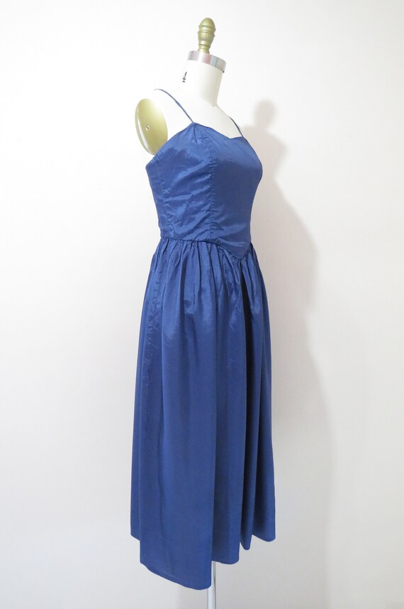 Vintage 1950s Party Dress | Cornflower Blue Sweet… - image 2