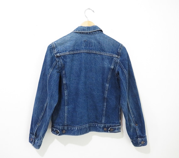 Vintage 80s Denim Jacket | GAP Pioneer Dark Wash … - image 5