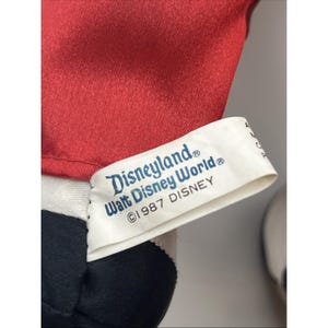 1987 Disneyland WDW 14"Mickey Mouse Plush Satin Formal Long Coat EUC Magic vtg image 2