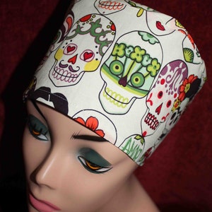 Cream Amor Surgical Cap (optional ear mask buttons)