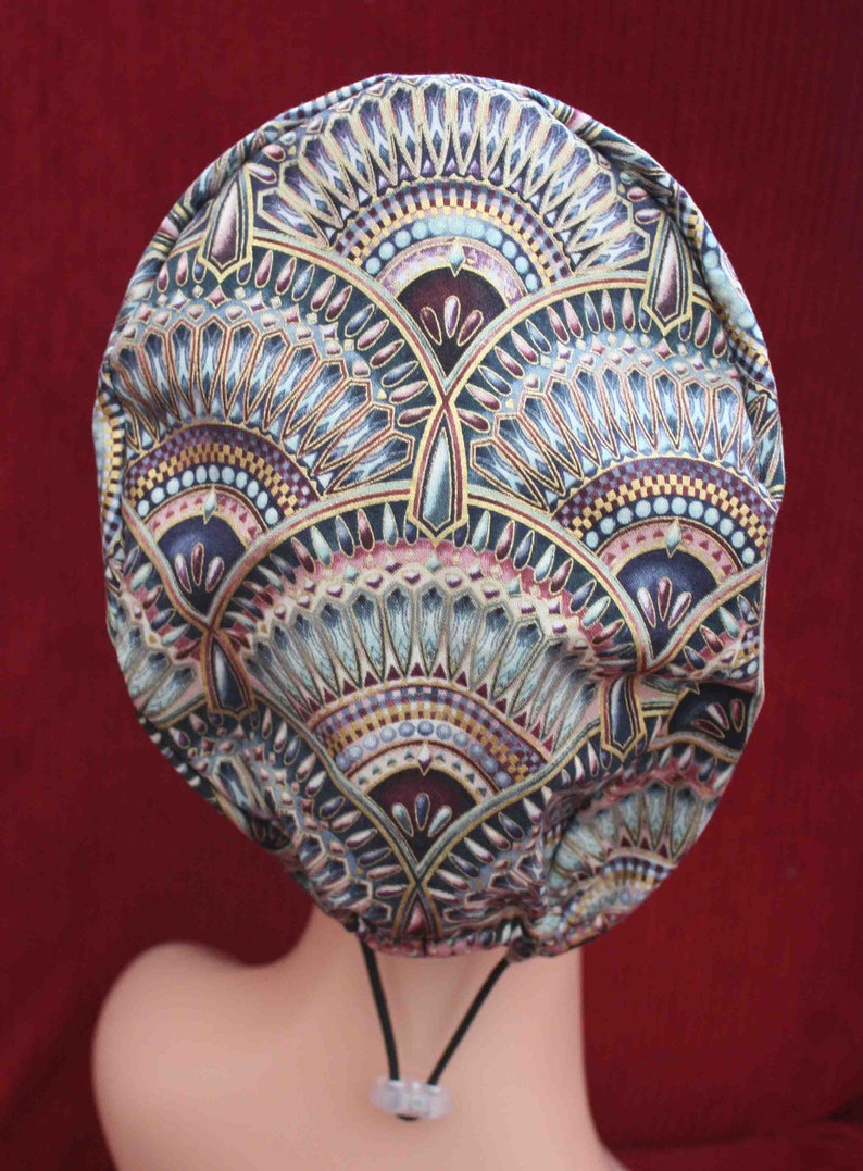 bikerchemosurgical Diamonds and Swirls Surgical Cap
