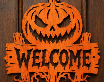 Pumpkin laser cut , wooden pumpkin wall decor, Pumpkin Face SVG Cut Files, Scary Pumpin wall hanger svg, fall wall art svg,DXF