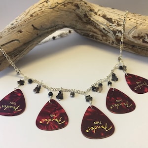 Guitar pick necklace