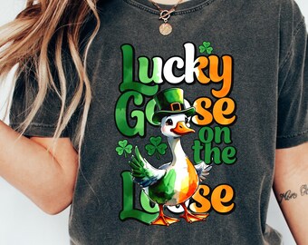 Comfort Colors Lucky Goose St. Patrick's Day T-Shirt