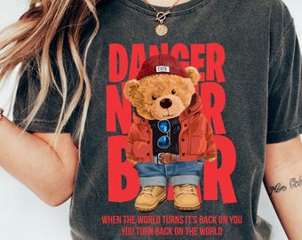 Comfort Colors® Teddy Bear Shirt, Cute Streetwear Graphic Tee, Retro Aesthetic Motivational Quote Shirt, Cozy Unisex Gift