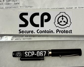 SCP-067 "The Artist's Pen" Replica | SCP Foundation Collectible Fountain Pen Display