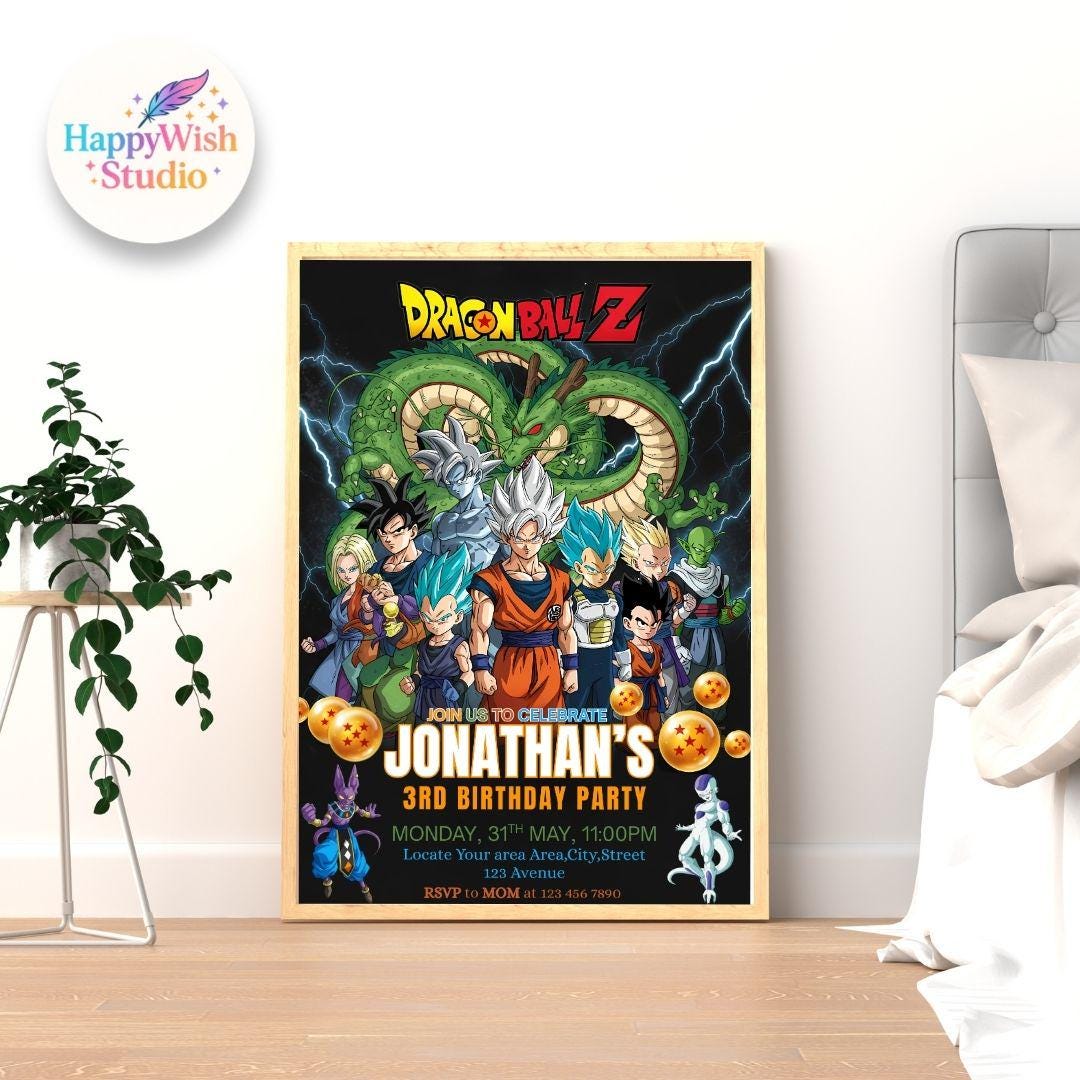 Dragon ball birthday card - Etsy 日本