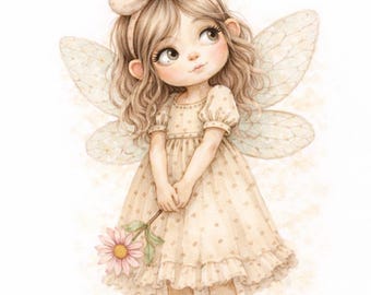 Flower Fairy Printable Bundle – Junk Journal, Collage and Scrapbook Art