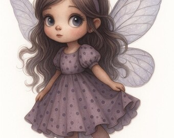 Printable Fairy Digital Images | Junk Journal Scrapbook ATC Card Making