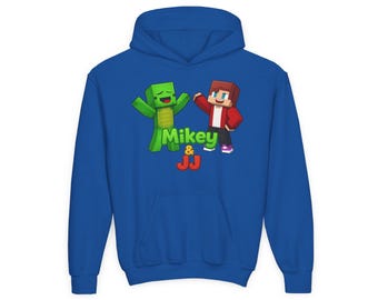 Sudadera con capucha de dibujos animados de Mikey y JJ