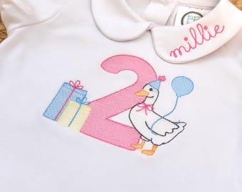 2nd Birthday Dress | Embroidered