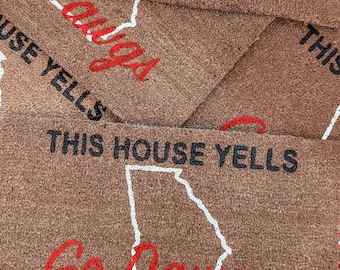 Dawg Doormat | This House Yells Doormat
