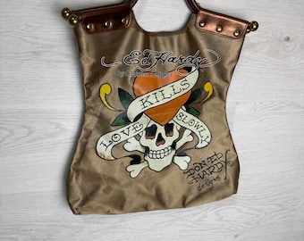 ヴィンテージ エド ハーディー バッグ Y2K ラブ キルズ スローリー