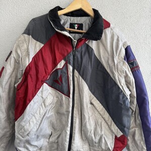 ダイネーゼ ヴィンテージ モトジャケット レッド/グレー 画像 2