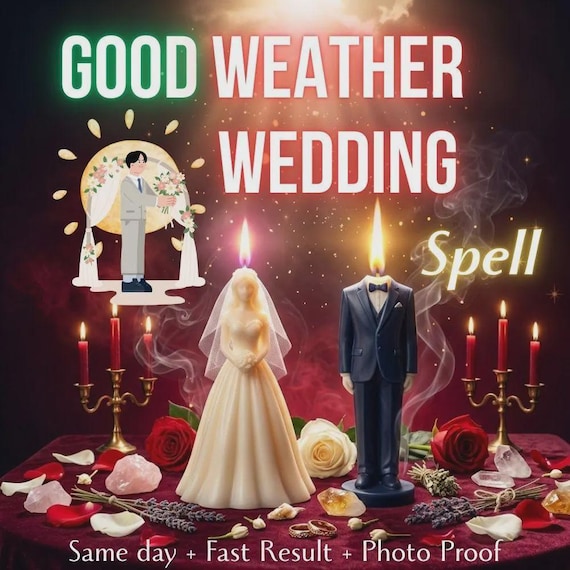 Weather Spell | Good Weather Wedding & Sunshine Blessing | Perfect Ceremony Day | Same Day Photo Proof | No AI
