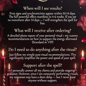 Sex Spell | Reignite Passion, Desire & Intimacy | New Orleans Candle Ritual | Same Day | Photo Proof image 4