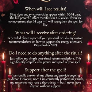 Avoidant to Obsessed Love Spell - Twin Flame Attraction Ritual, Romantic Magnetism, Intense Energy Same Day + Photo Proof image 7