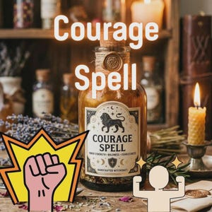 Courage & Confidence Spell | Overcome Fear + Inner Power | Custom Same Day Casting + Photo Proof