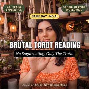 Brutale tarotlegging op dezelfde dag | Geen vergetelheid Brutaal eerlijke paranormale lezing | Gedetailleerde Waarheid Tarot | Echte menselijke lezer, geen AI