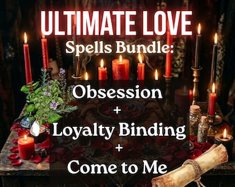 Coffret Ultime de Sorts d'Amour : Obsession + Lien de Loyauté + Viens à Moi 3 Rituels Puissants Preuve Photo le Jour Même Véritable Sorcellerie (Rituel des Mains)