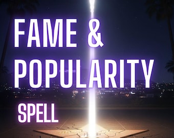 Hechizo de fama: sé notado, admirado y elegido / Ritual de atracción social / El mismo día + Prueba fotográfica