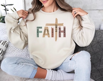 Faith Cross Shirt, Christian Gift, Love and Grace Shirt