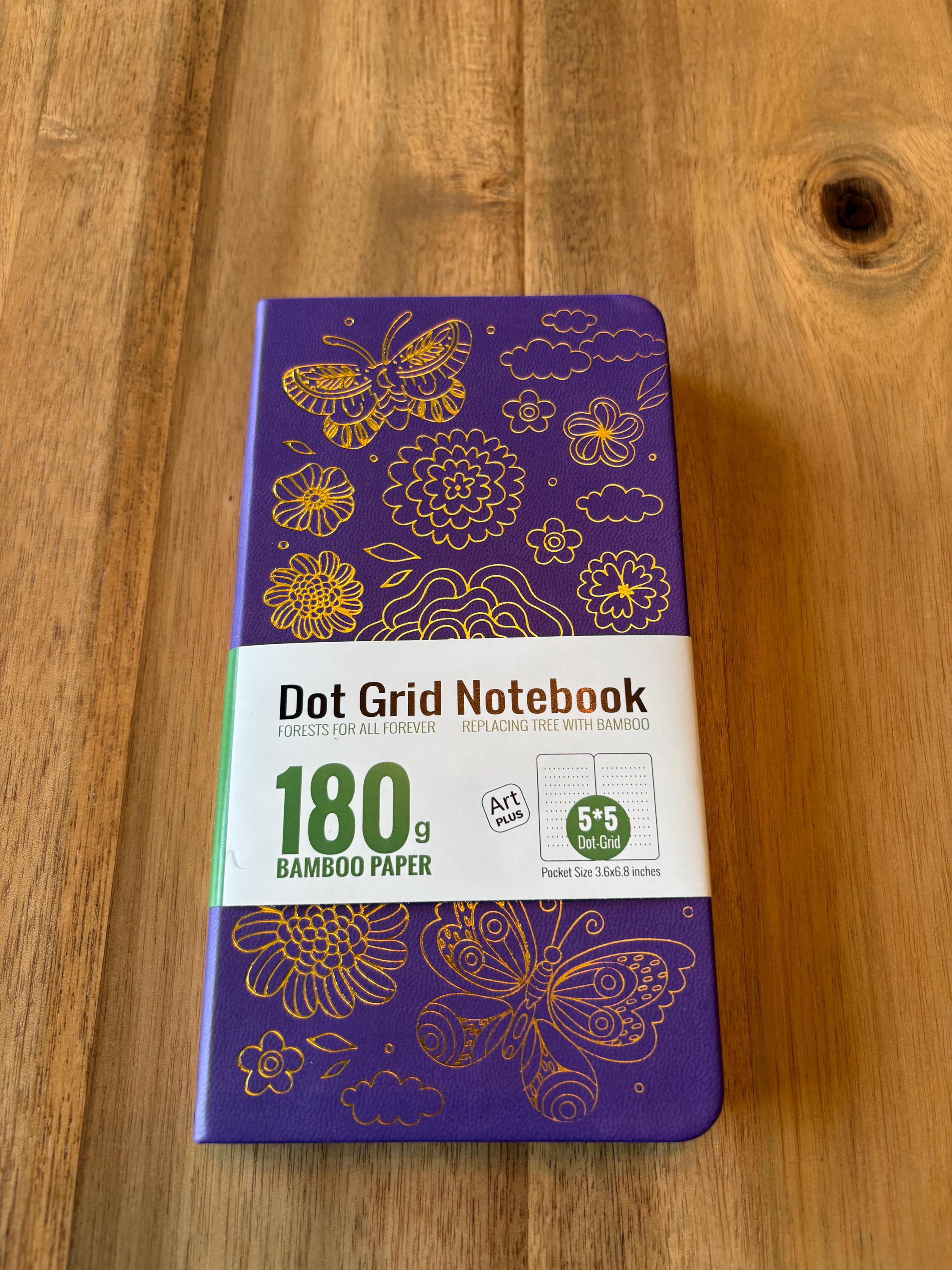 Deluxe Notebook: Purple and Gold Metallic Dot Grid Notebook - Etsy