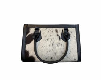 Rindsleder Handtasche, Haare auf Leder Geldbörse, Frauen Umhängetasche, handgefertigte Tasche, Western Style