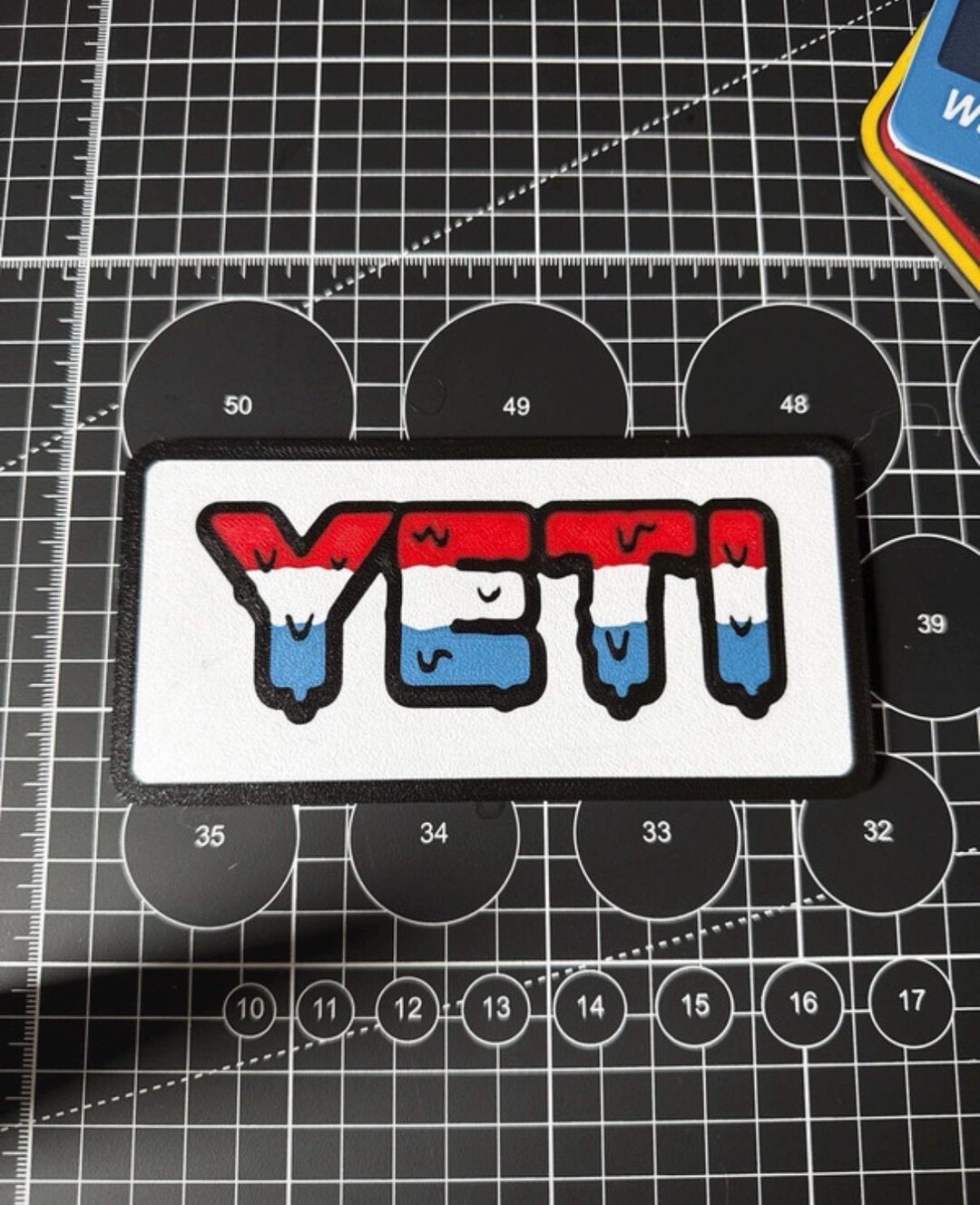 Yeti Patch Replica Wall Sign/drinks Coaster - Etsy