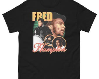 Fred Hampton Retro Style T-shirt Black Panther Black History Revolutionary Pan African American Civil rights Streetwear Urban Gift Politics