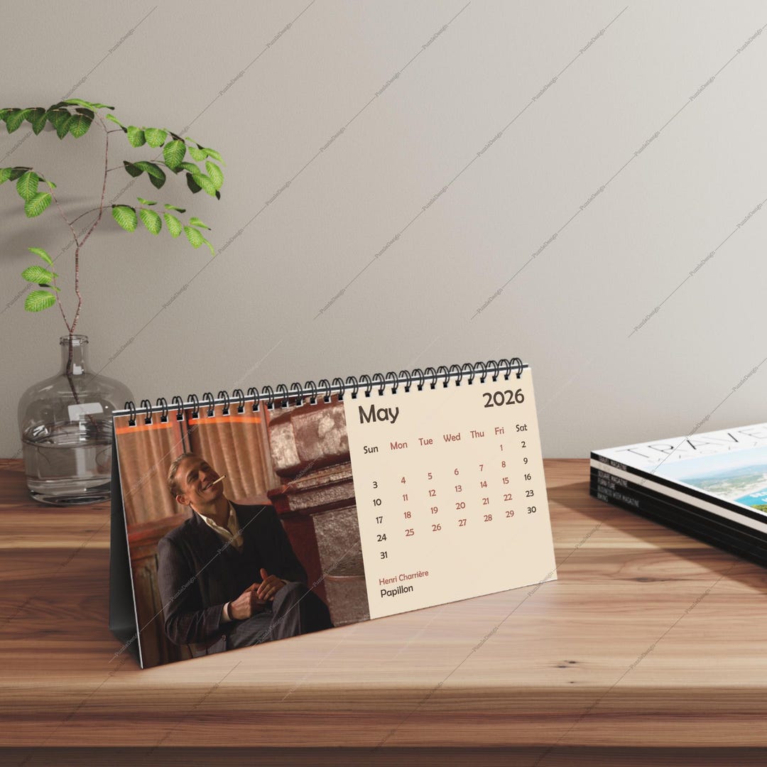 2026 Charlie Hunnam Desk Calendar | 2026 Desk Calendar | Charlie Hunnam ...