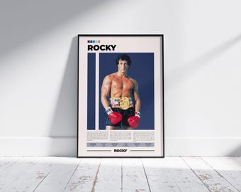 ロッキー映画ポスター復刻版 シルベスター・スタローン ボクシング