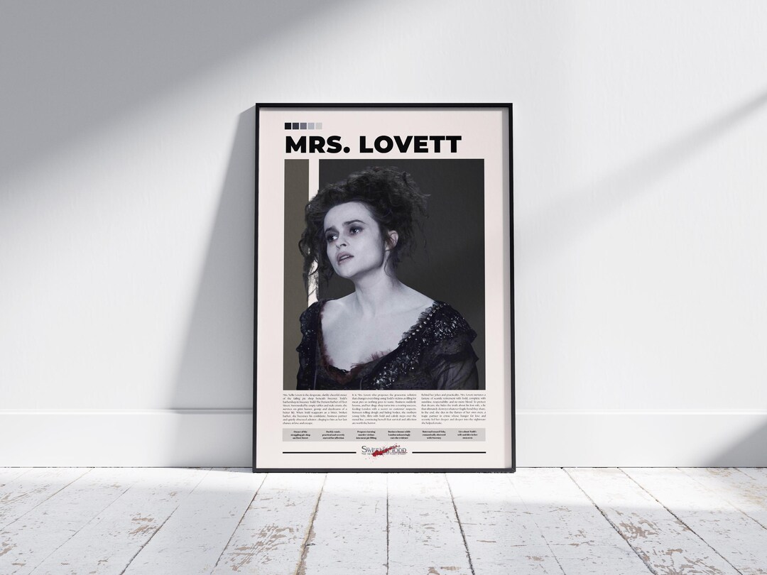 Mrs Lovett Poster | Sweeney Todd Poster | Helena Bonham Carter ...