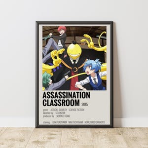 Minimalist Assassination Classroom Poster | Manga Poster | Anime Poster | Manga Wall Art | Japanese Room Decor | Anime Gift