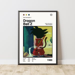 Kid Goku Poster | DBZ Poster | Manga Poster | Anime Poster | Japanese Manga Wall Art | Japanese Room Decor | Anime Gift