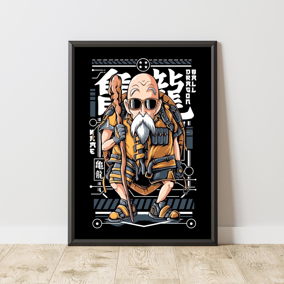 Muten Roshi Colouring In Muten Roshi (kame) Poster | DBZ Poster | Manga Poster | Anime Poster ...