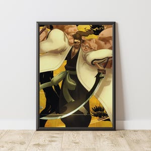 Kyôraku Shunsui Poster | Poster | Manga Poster | Anime Poster | Japanische Manga-Wandkunst | Japanisches Raumdekor | Anime Geschenk