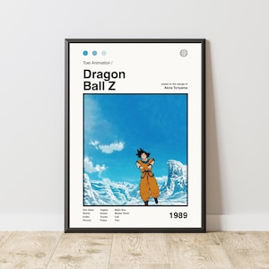 Goku Training Poster | DBZ Poster | Manga Poster | Anime Poster | Japanese Manga Wall Art | Japanese Room Decor | Anime Gift