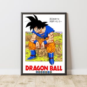 Goku Poster | DBZ Poster | Manga Poster | Anime Poster | Japanese Manga Wall Art | Japanese Room Decor | Anime Gift