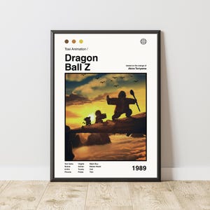 Kid Goku Training Poster | DBZ Poster | Manga Poster | Anime Poster | Japanese Manga Wall Art | Japanese Room Decor | Anime Gift