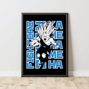 Gohan Poster | DBZ Poster | Manga Poster | Anime Poster | Japanese Manga Wall Art | Japanese Room Decor | Anime Gift