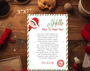 Editable Elf Arrival Letter, Elf Kit Printable (Digital Download)