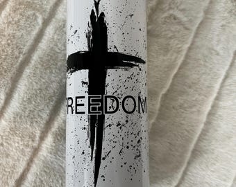 Charlie Kirk -This is the turning point, Freedom 20oz Tumbler| Cross | This is the turning point