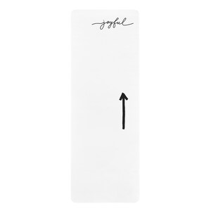 Tapis de yoga en caoutchouc Joyful Arrow | Alignement directionnel, design minimaliste