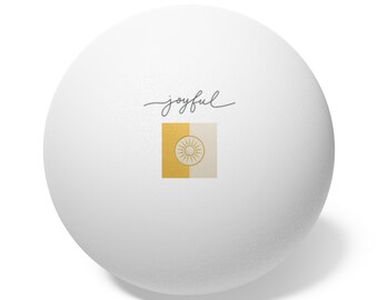 Joyful Floral Motif Ping Pong Balls | Set of 6