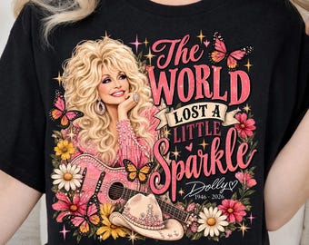 Dolly Parton Memorial PNG, Country Music Design, Country Singer Sublimation, Vintage Western Design, Digital Download