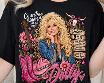 Dolly Parton Memorial PNG, Country Music Design, Country Singer Sublimation, Vintage Western Design, Digital Download