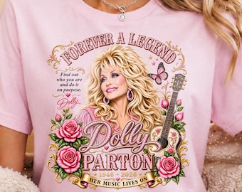 Dolly Parton Memorial PNG, Country Music Design, Country Singer Sublimation, Vintage Western Design, Digital Download