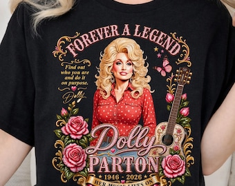 Dolly Parton Memorial PNG, Country Music Design, Country Singer Sublimation, Vintage Western Design, Digital Download